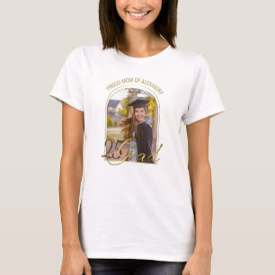 Camiseta Mãe Orgulhosa Moderna de Graduado Arco Boho Person