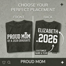 MÃE ORGULHOSA • Turma de 2026 Formatura Personaliz