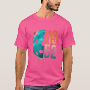 Camiseta Mãe Pai Avô Avó de Pickleball Aniversário de 72 an