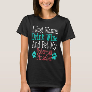 Camiseta Mãe/Pai de cachorro Doberman Pinscher engraçado am
