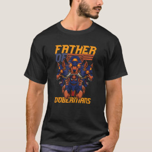 Camiseta Mãe Pai De Dobermans Puppy Dobermann Proprietário
