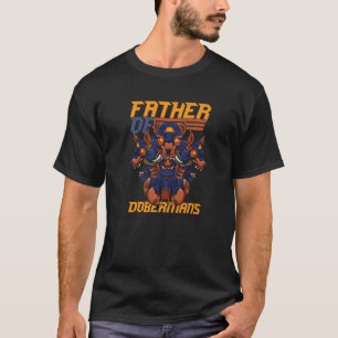 Camiseta Mãe Pai De Dobermans Puppy Dobermann Proprietário