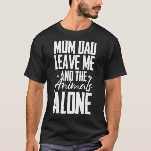Camiseta Mãe Pai Me Deixa E Os Animais Só Crianças Biolo