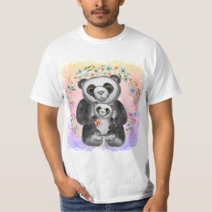 Camiseta Mãe Panda Bear Amor personalizado