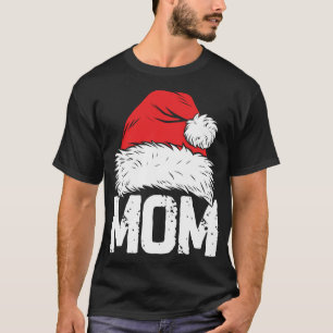Camiseta Mãe Papai noel Família de Natal Correspondendo Paj