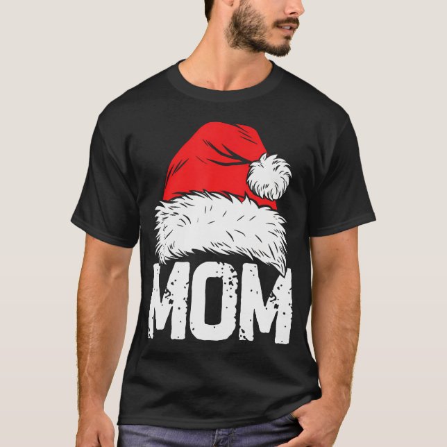 Camiseta Mãe Papais noeis Família de Natal Matando de Mamãe (Frente)