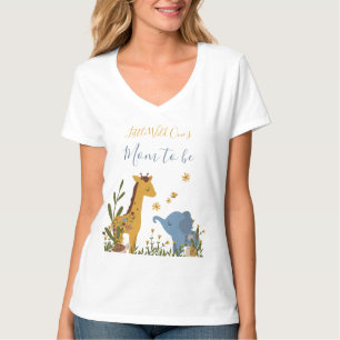 Camiseta Mãe para Ser Um Bicho Animais de Bebê Lindos