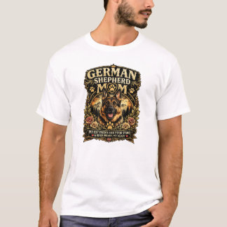 Camiseta Mãe Pastora Alemã Quatro Patas
