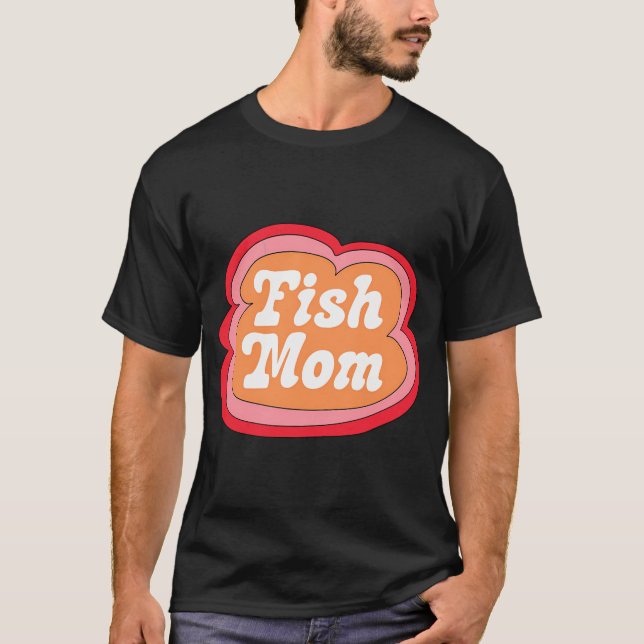 Camiseta Mãe Peixe (Laranja no Rosa) (Frente)