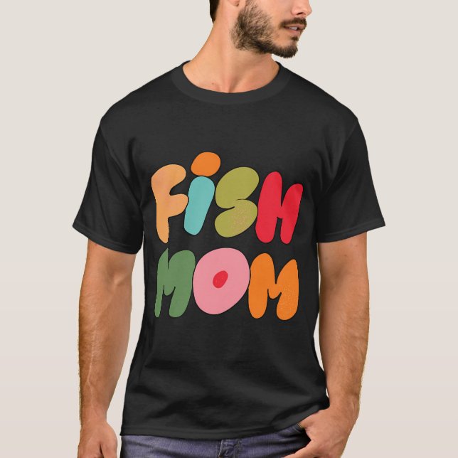 Camiseta Mãe Peixe (Rosa) (Frente)