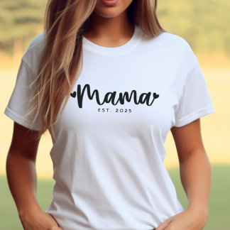 Camiseta Mãe Personalizada Corações Mãe A Ser Presente