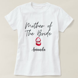Camiseta Mãe Personalizada Da Festa de solteira Da Noiva