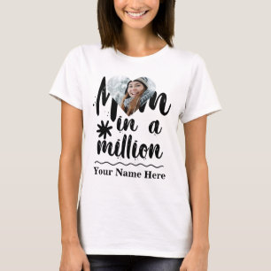 Camiseta Mãe personalizada de fotografia cardíaca em um mil