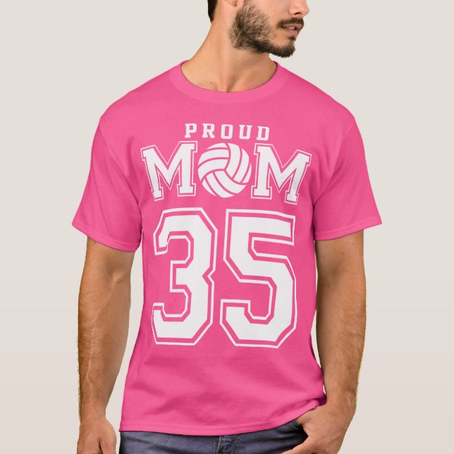 Camiseta Mãe Personalizada de Voleibol Ortopolho Número 35  (Frente)