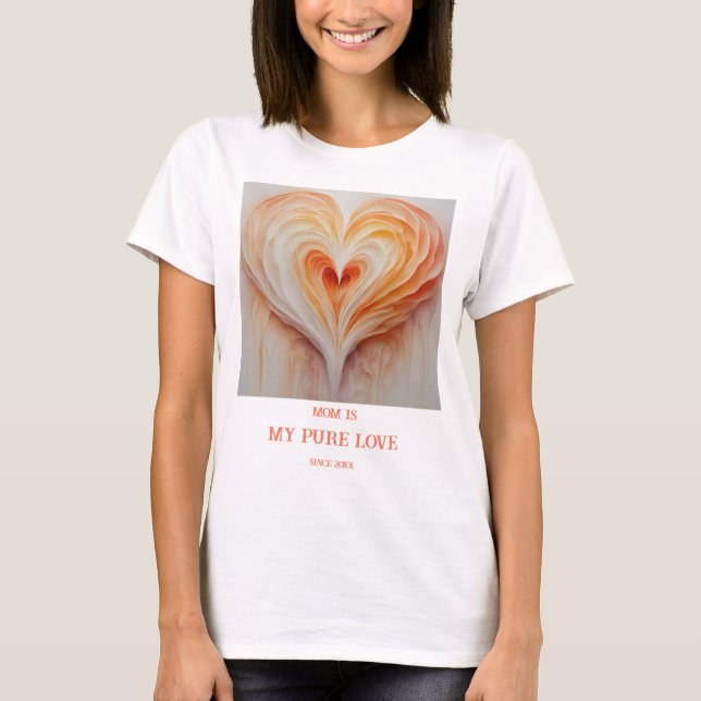 Camiseta Mãe Personalizada é Meu Amor Puro (Frente)