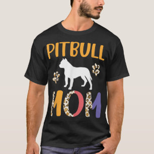 Camiseta Mãe Pitbull Leopardo