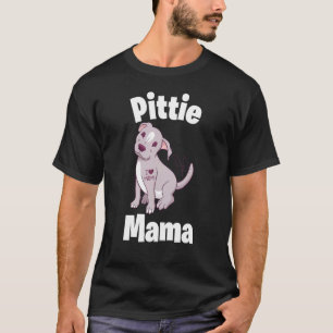 Camiseta Mãe Pitbull Mulher Cachorro Mãe Latido Canino Filh