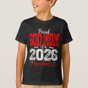 Camiseta Mãe Postiça Orgulhosa de um Graduando da Turma de