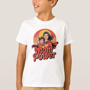 Camiseta Mãe Power - Força Super Herói para Super Mães