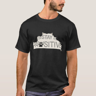 Camiseta Mãe Preta Gatinha Positivamente Perfeita