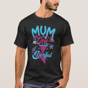 Camiseta Mãe primeiro aniversario Do Sr. Um Partido Derroga
