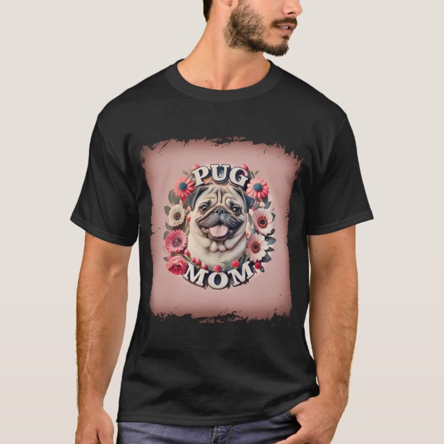 Camiseta Mãe Pug  (Frente)