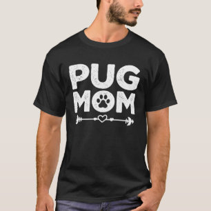 Camiseta Mãe Pug Dona Pug Mãe Pug Dia das Mães