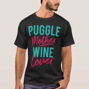 Camiseta Mãe Puggle Vinho