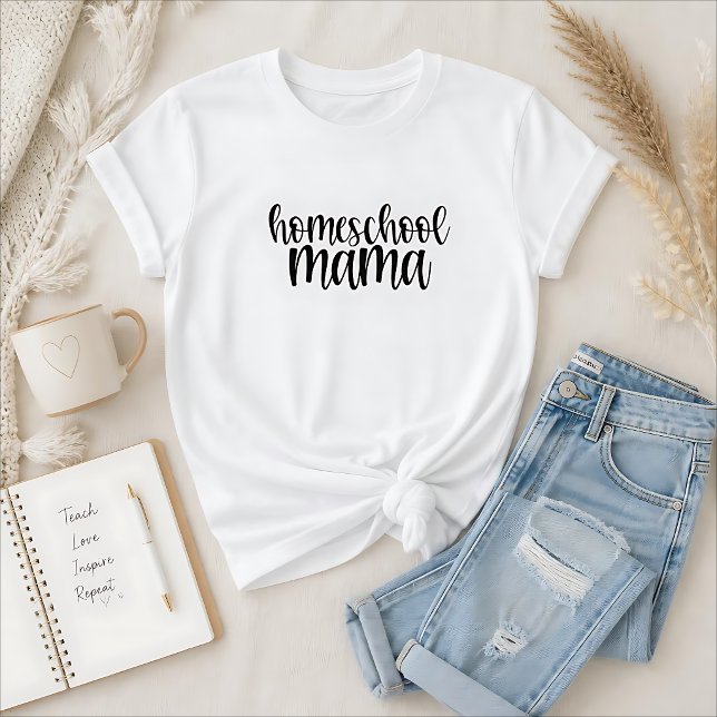 Camiseta Mãe que Ensina em Casa (Criador carregado)