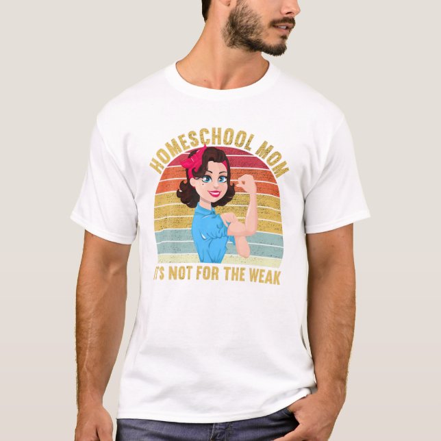 Camiseta Mãe que Ensina em Casa Não é Para (Frente)