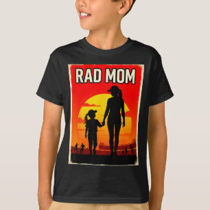 Camiseta Mãe radical mãe e filha mãe futebolista garota do
