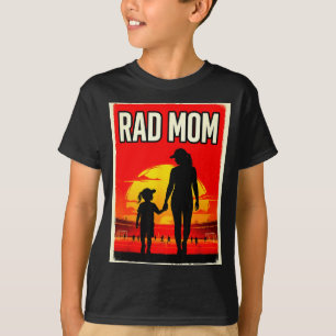 Camiseta Mãe radical mãe e filha mãe futebolista pôr do sol