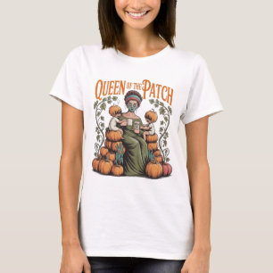 Camiseta Mãe Rainha do Remendo Outono Abóbora