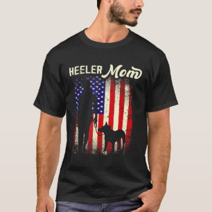 Camiseta Mãe Red Blue Heeler Cão de Gado Australiano Americ