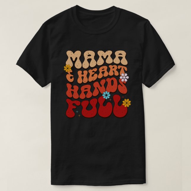 Camiseta Mãe retrô (Frente do Design)