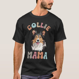 Camiseta Mãe Rough Collie Mãe de um Rough Coll