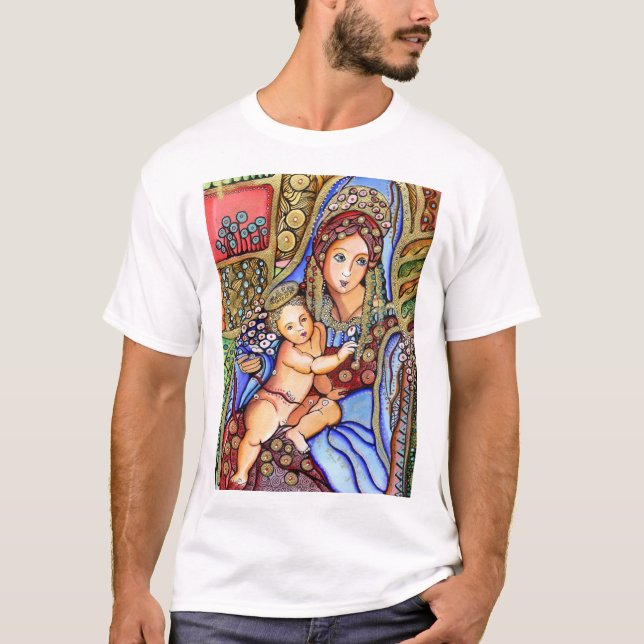 Camiseta Mãe santamente (Frente)