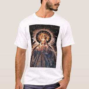 Camiseta Mãe santamente Mary e bebê Jesus