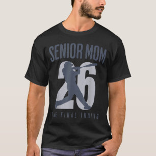 Camiseta Mãe sênior de beisebol 2026 última entrada turma m