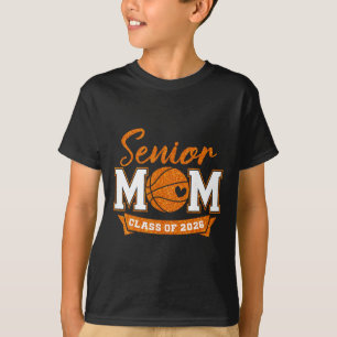 Camiseta Mãe Sênior Turma de 2026 Mãe de Basquete Formatura