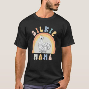 Camiseta Mãe Silkie Galinha Sedosa Mãe Amantes de Animais d