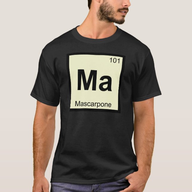 Camiseta Mãe - Símbolo de Mesa periódica da química Mascarp (Frente)