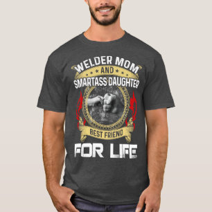 Camiseta Mãe Solteira E Filha Inteligente, Melhor Amigo Org