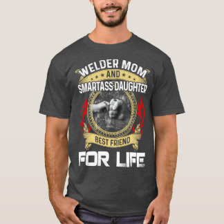 Camiseta Mãe Solteira E Filha Inteligente, Melhor Amigo Org
