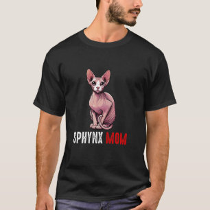 Camiseta Mãe sphynx, gato sphynx engraçado