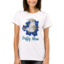 Camiseta Mãe Staffy – Arte do Staffordshire Bull T