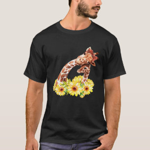Camiseta Mãe Sunflower Safari África Animal Crianças Bebê G