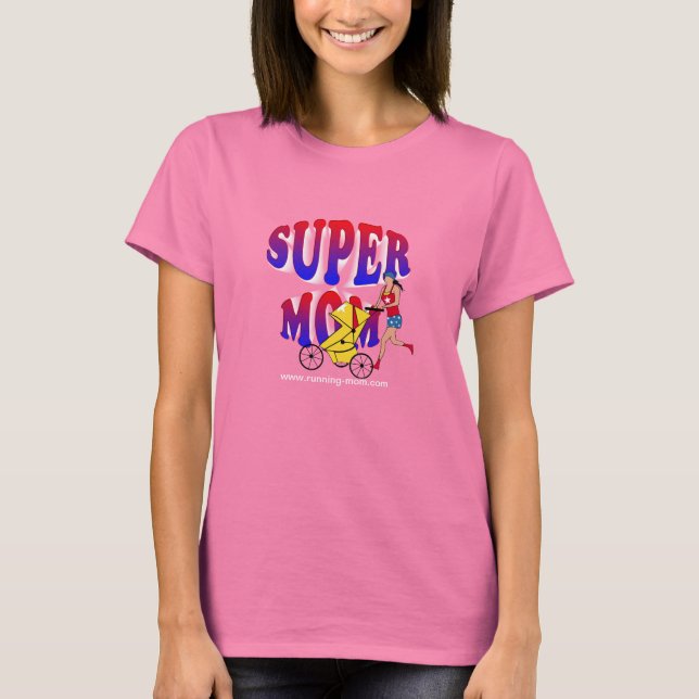 Camiseta Mãe super fugitiva (Frente)