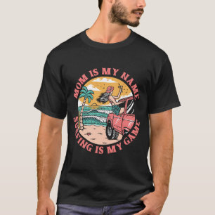 Camiseta Mãe Surfista Prancha Ondas Surfrider Surfando M