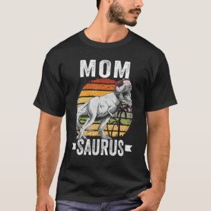 Camiseta Mãe Surus Dinosaur Momsaurus Família Correspondend
